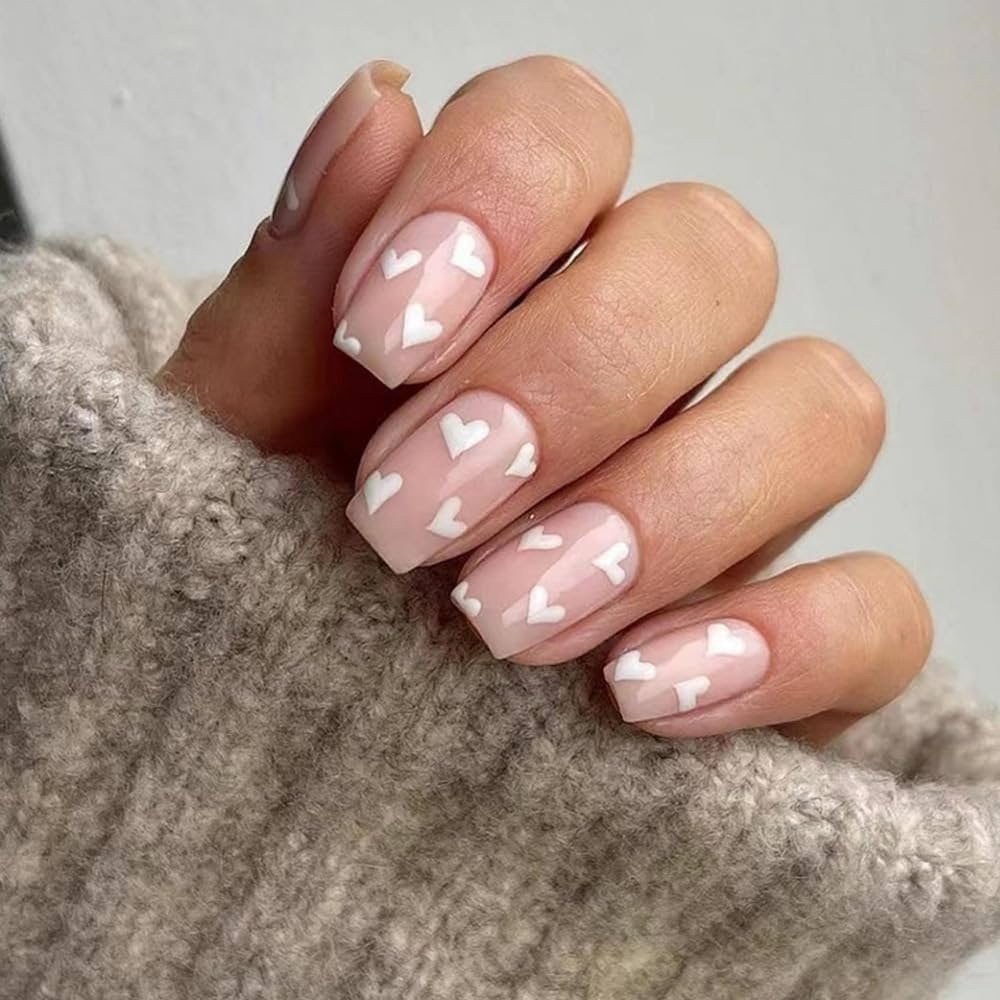 Cute Heart Nails